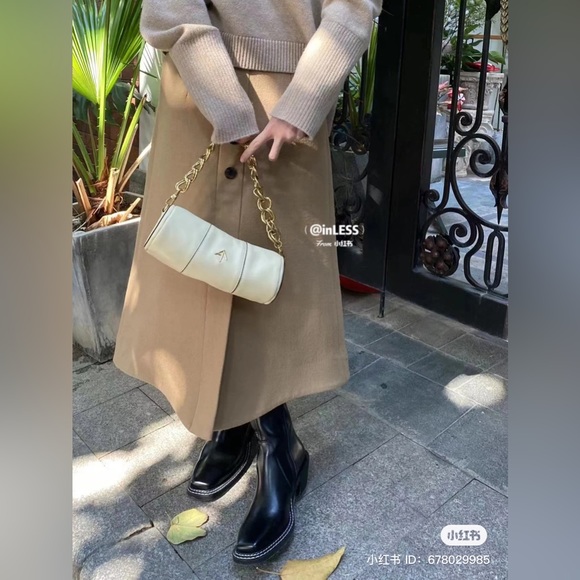 Manu Atelier XX Mini Cylinder Bag White - Picture 4 of 6